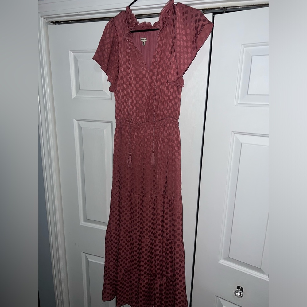 Pink fall dress